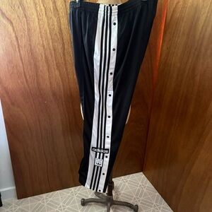 ADIDAS ORIGINALS sz 2X Plus Size Black White Adibreak Track Pants GT4549